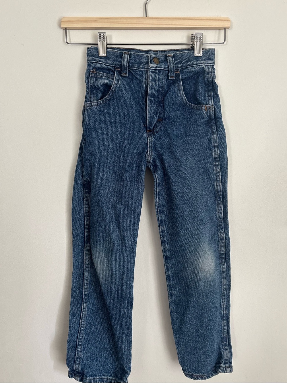 Genuine Vintage Boys Blue Denim Jeans Size 7 Regular Bootcut Western Rodeo